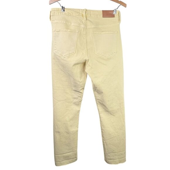 Dear John Blaire Straight Yellow Sunlight Jeans Raw Hem Women’s 28 SUMMER - Picture 2 of 7